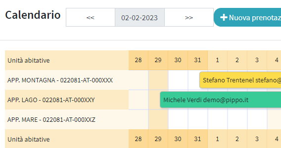 Gestione prenotazioni